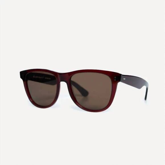 NEW BRIGATI men's aviator sunglasses in vino